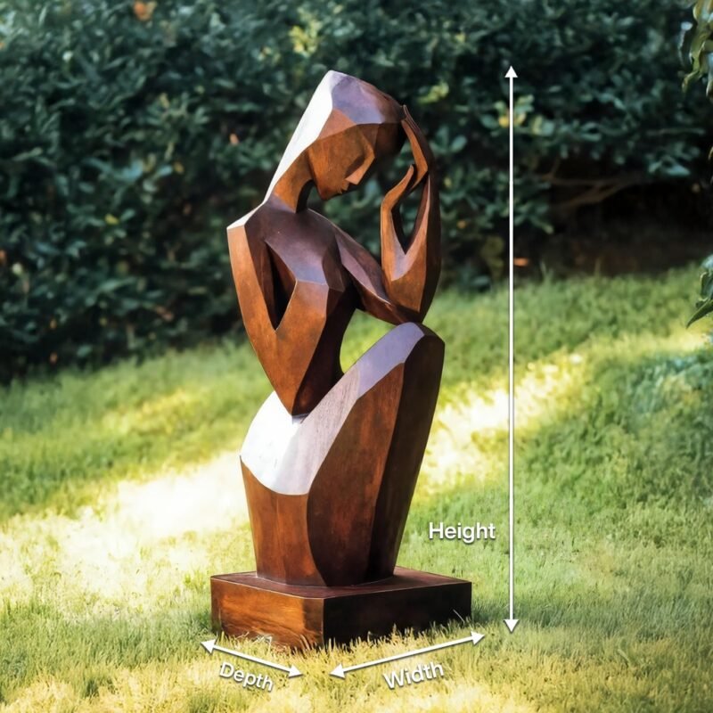 HANDCRAFTED 3D WOOD ART BROWN