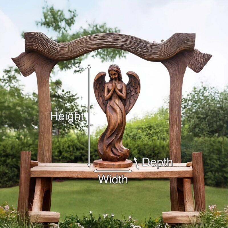 RUSTIC ABSTRACT SCULPTURE BROWN