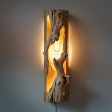 MINIMALIST DRIFTWOOD WALL SCONCE