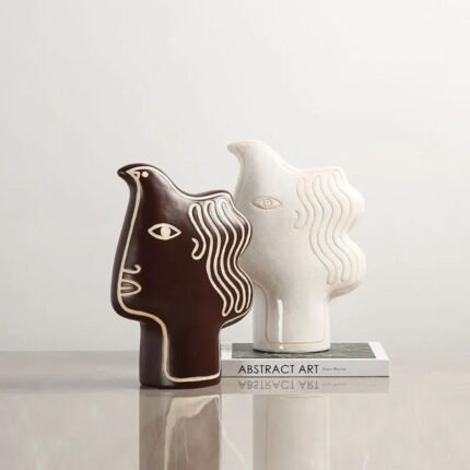 THE MYSTIC HUMAN FACE DECOR BROWN