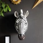 ZEBRA HEAD WALL ART