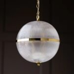 PARISIAN GOLD GLASS GLOBE CEILING LIGHT