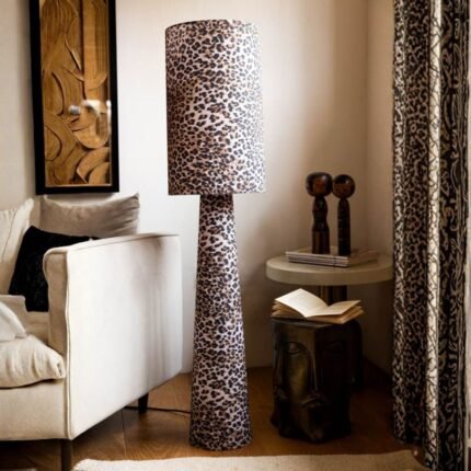 LEOPARD LOVE PRINT FLOOR LAMP