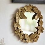 GOLD BUTTERFLY WALL MIRROR