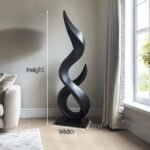 HANDCRAFTED 3D WOOD ART BLACK