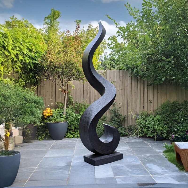 HANDCRAFTED 3D WOOD ART BLACK