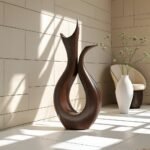FARMHOUSE ABSTRACT SCULPTURE WALNUT