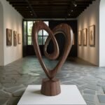 RUSTIC 3D WOOD ART FOR LIVING ROOM WALNUT