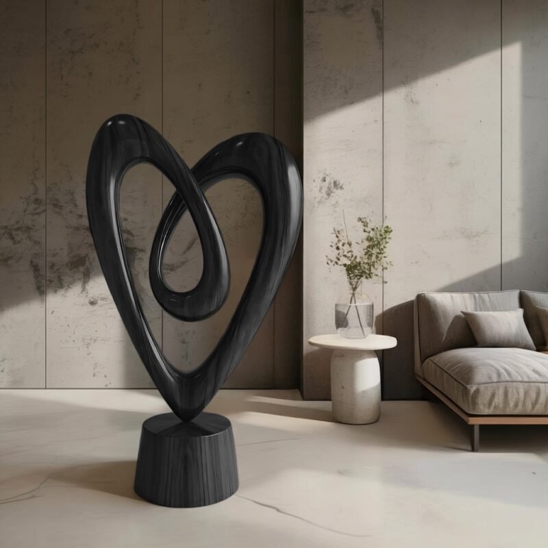 RUSTIC 3D WOOD ART FOR LIVING ROOM BLACK