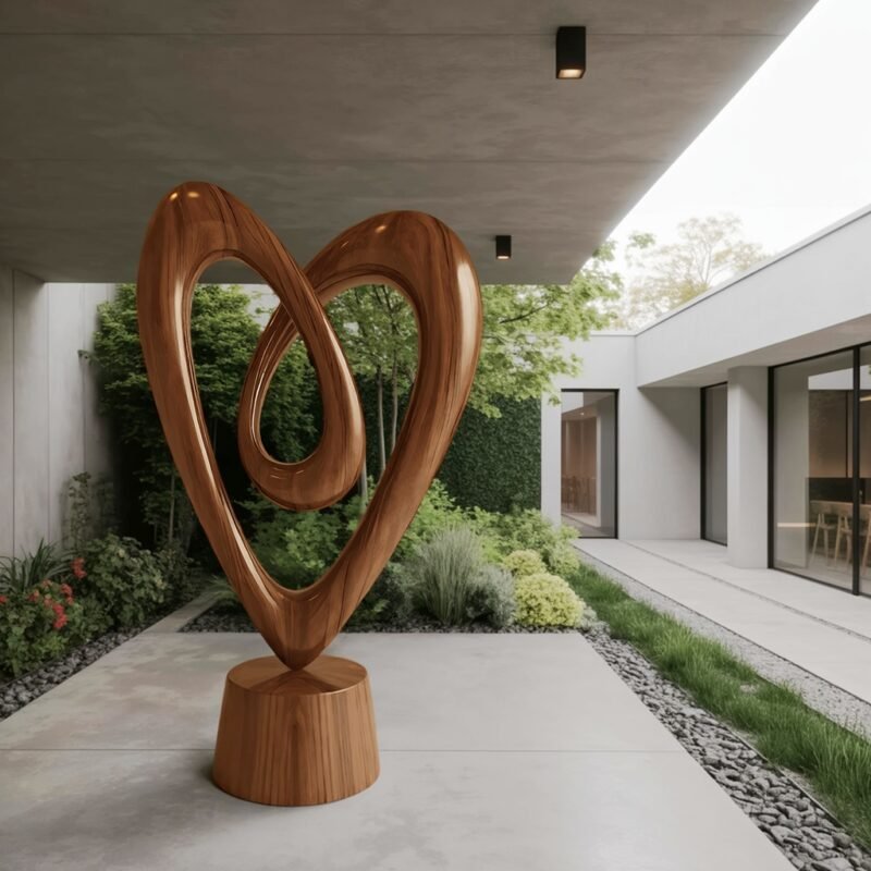 RUSTIC 3D WOOD ART FOR LIVING ROOM BROWN