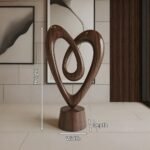 RUSTIC 3D WOOD ART FOR LIVING ROOM WALNUT