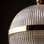 PARISIAN GOLD GLASS GLOBE TRIO CEILING LIGHT