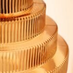 AMBER TIERED GLASS EASYFIT CEILING SHADE