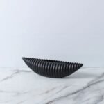 RIPPLE FORM VASE BLACK