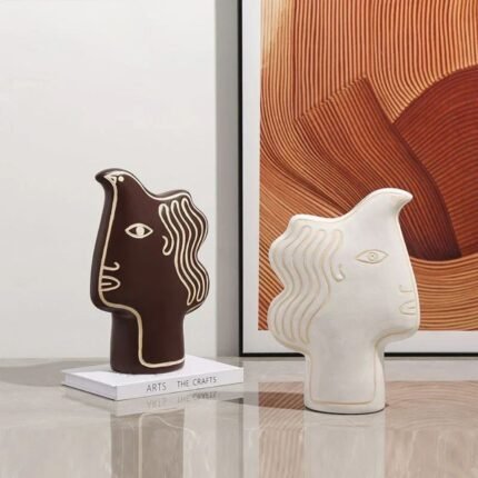 THE MYSTIC HUMAN FACE DECOR BROWN