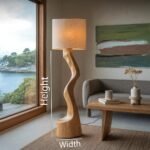 RUSTIC SCULPTURAL FLOOR LAMP