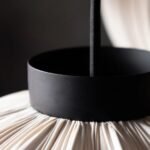 NATURAL PLEATED CLUSTER CEILING LIGHT