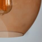 EASYFIT AMBER GLASS CEILING LIGHT SHADE