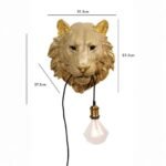 LION HEAD WALL LIGHT