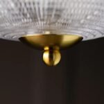 PARISIAN GOLD GLASS GLOBE CEILING LIGHT