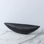 RIPPLE FORM VASE BLACK