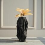 FLOW FORM VASE BLACK