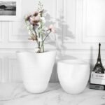 FLOW CREST VASE WHITE