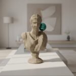 MUSE BUST BROWNISH GREY