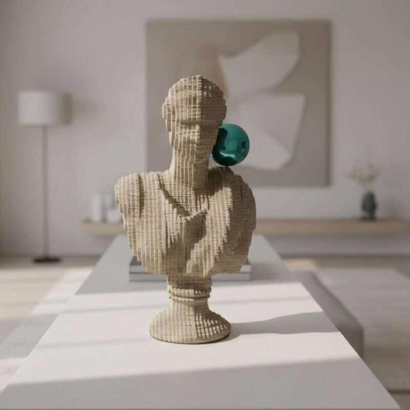 MUSE BUST BROWNISH GREY