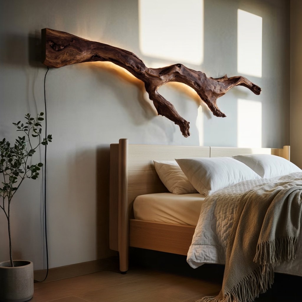 6_modern_organic_wall_7 MODERN ORGANIC WALL LIGHT BRANCH WALNUT