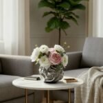 FLUID FORM VASE SILVER