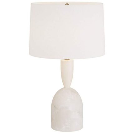 BRIGHTON WHITE MODERN TABLE LAMP