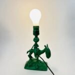 Antique Frankart Nuart Gaucho Cowboy Deco Art Lamp