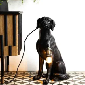 Antique brass floor lamp with traditional styling in British period living room