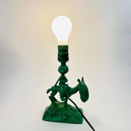 Antique Art Deco Frankart Nuart Gaucho Cowboy Lamp