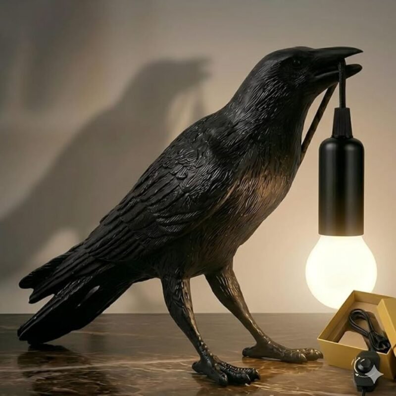 Crow Bird Table Lamp