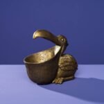 Decorative Bowl Pelican Animal Sculpture