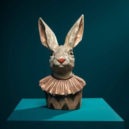 Rabbit Heinz Apricot Gold Animal Sculpture