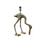 Brass Spoonbill Bird Sculpture