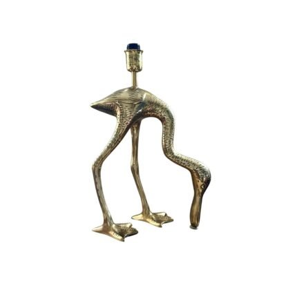 Brass Spoonbill Bird Sculpture