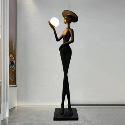 Elegant Lady Sculptural Floor Lamp