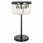 Bessy Black Crystal Table Lamp
