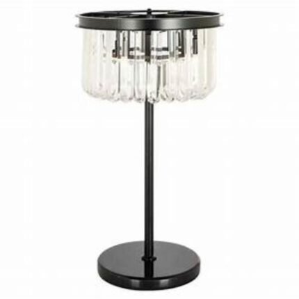 Bessy Black Crystal Table Lamp