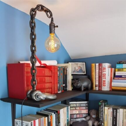 Custom Welded Chain Table Lamp