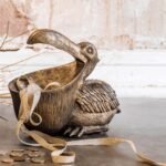 Decorative Bowl Pelican Animal Sculpture