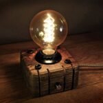 Edison Steampunk Wooden Table Lamp