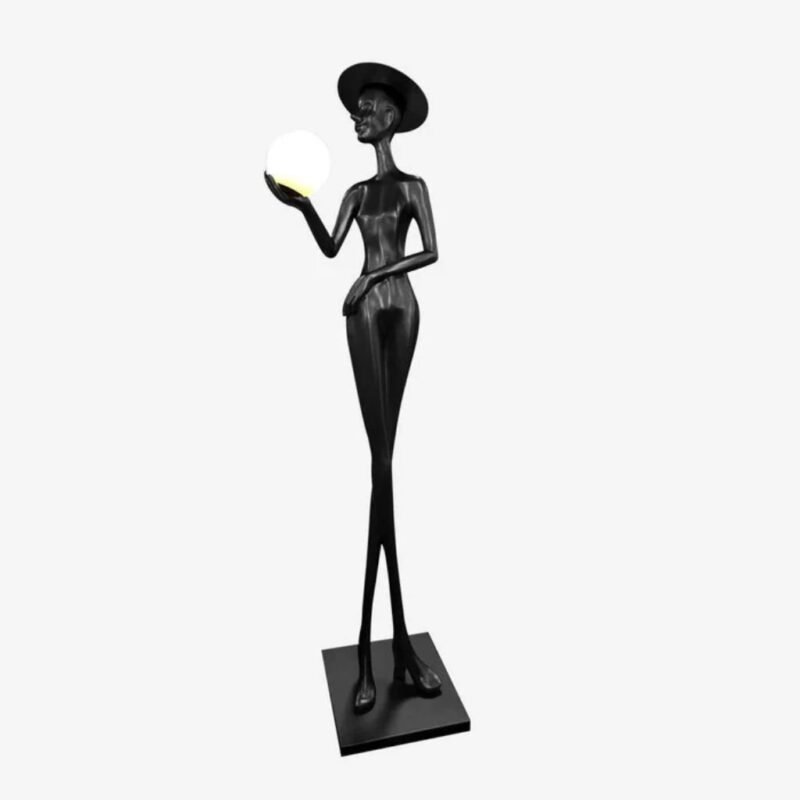 Elegant Lady Sculptural Floor Lamp