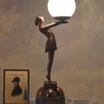 Dancer Woman Sculptural Table Lamp