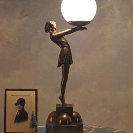 Dancer Woman Sculptural Table Lamp