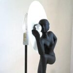 Art Deco Frank Art Style Dancing Woman Holding a Sphere